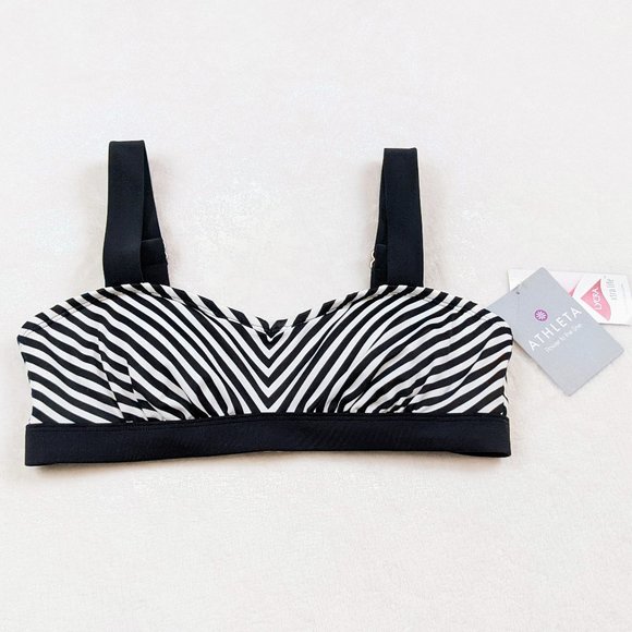 NWT Athleta Bikini Top Slash Stripe Pura 32 B/C - Picture 5 of 14